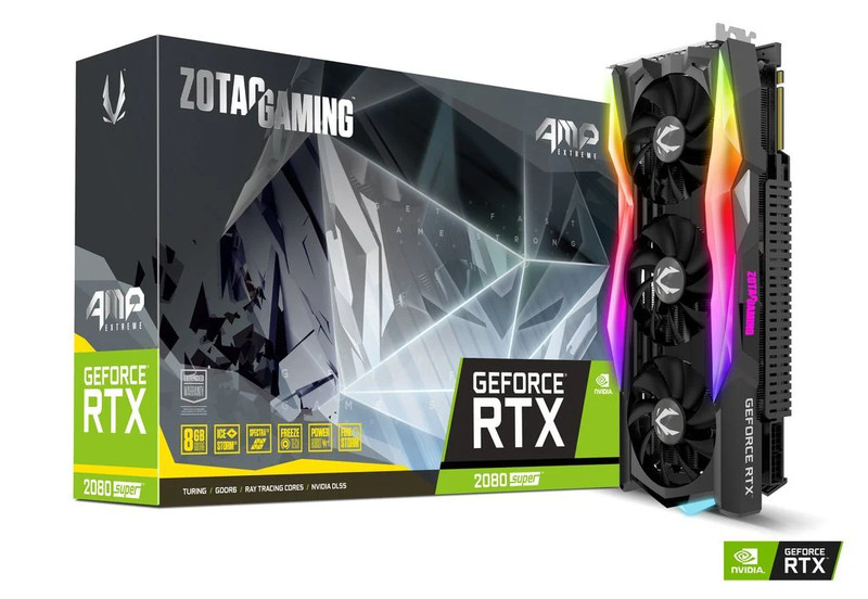 Zotac Gaming GeForce RTX 2080 Super AMP Extreme 8GB GDDR6 PCI-E Gen 4x4 - Graphics Card - كرت الشاشة